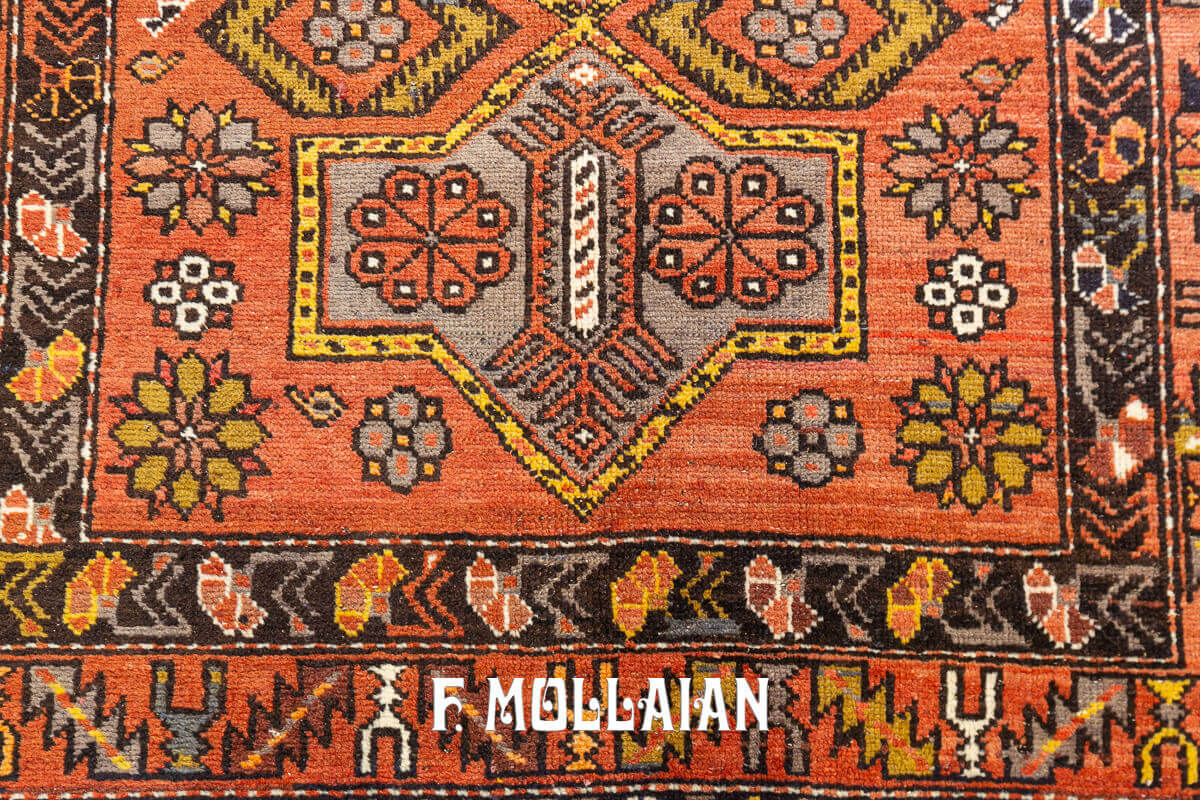 Antique Akstafa Caucasian Rug Red Color n°:9177